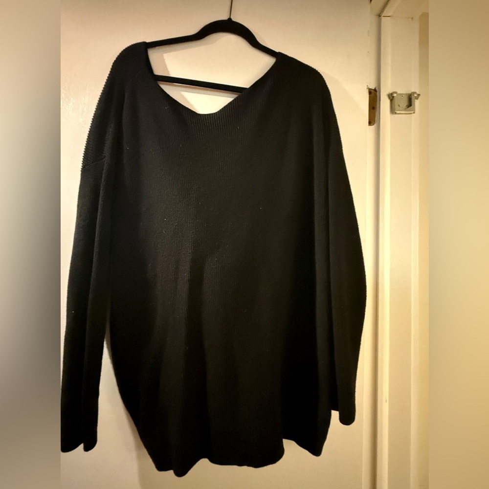 Halogen Black Crew Neck Sweater